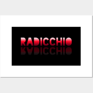 Radicchio - Healthy Lifestyle - Foodie Food Lover - Graphic Typography - Red Posters and Art